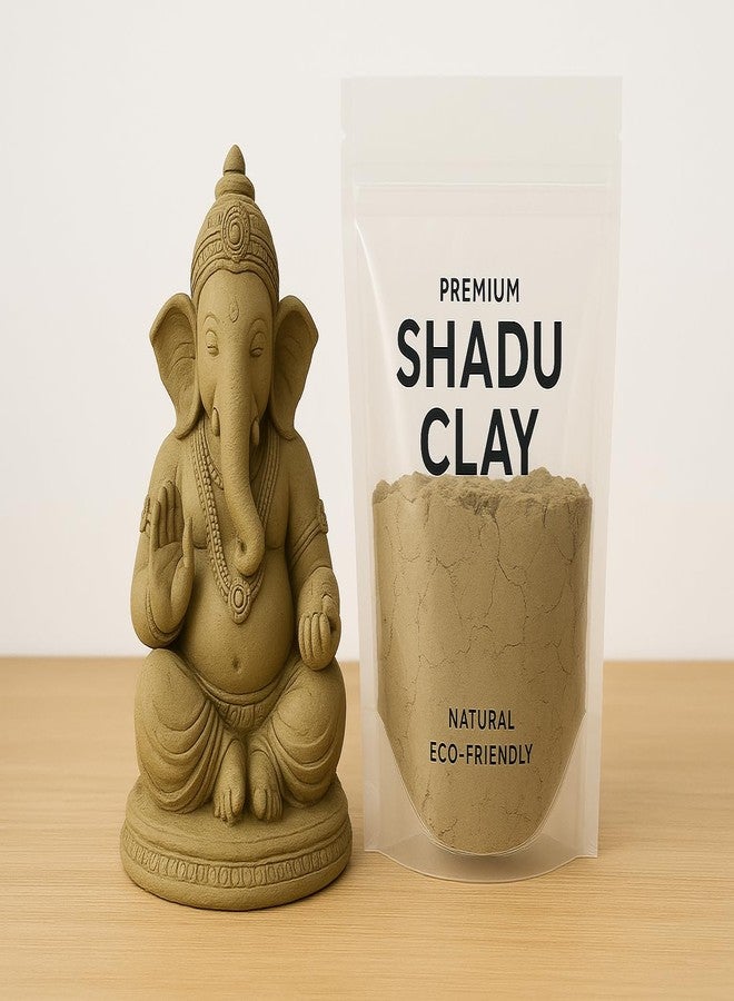 Prajapati Studio Pottery Pure Natural Shilpkar Shadu Clay Mati for Making Ecofriendly Ganesha Idols 2Kg - Ganapati Festival Ready to use - Image 2